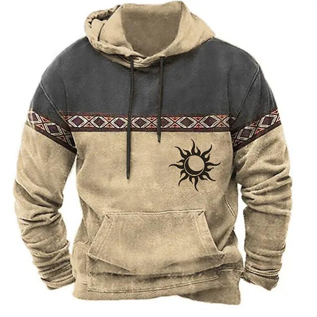 Толстовки для мужчин Y2k Golf Camping Casual cowboy Long Sleeve Autumn Fashion Hooded 3D Printed Loose Oversize