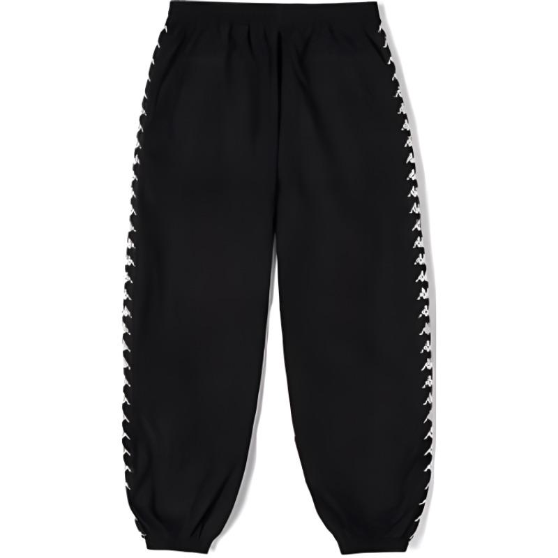 Kappa Casual Pants Men's Black Moderate Cuffed Pants K0D72AY81