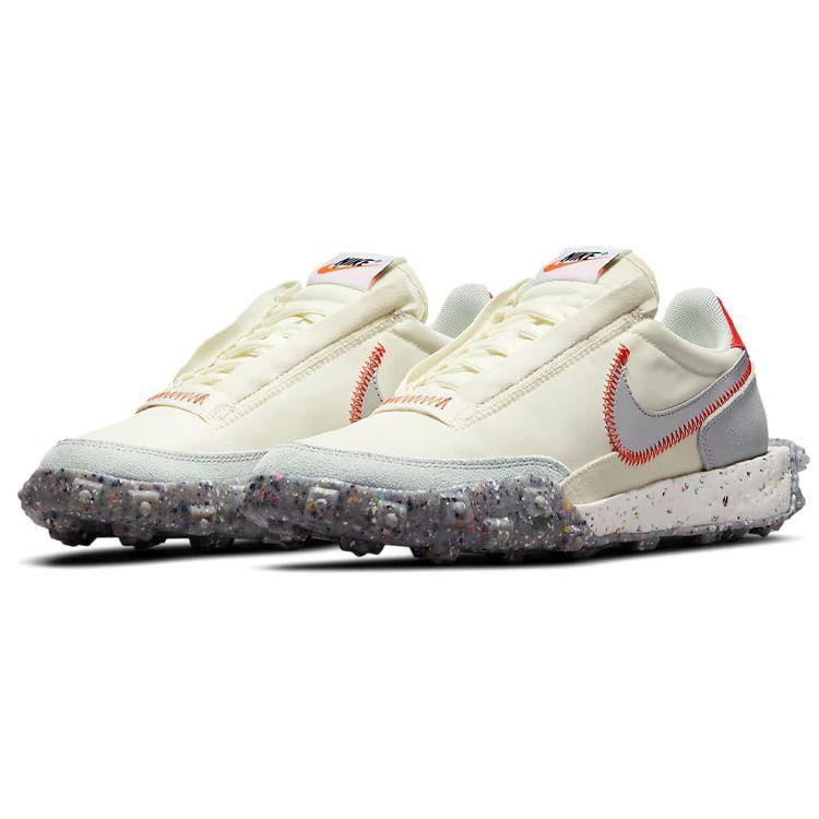 Nike Женские кроссовки Waffle Racer Crater Coconut Milk Cream Team-Orange Photon-Dust CT1983-105