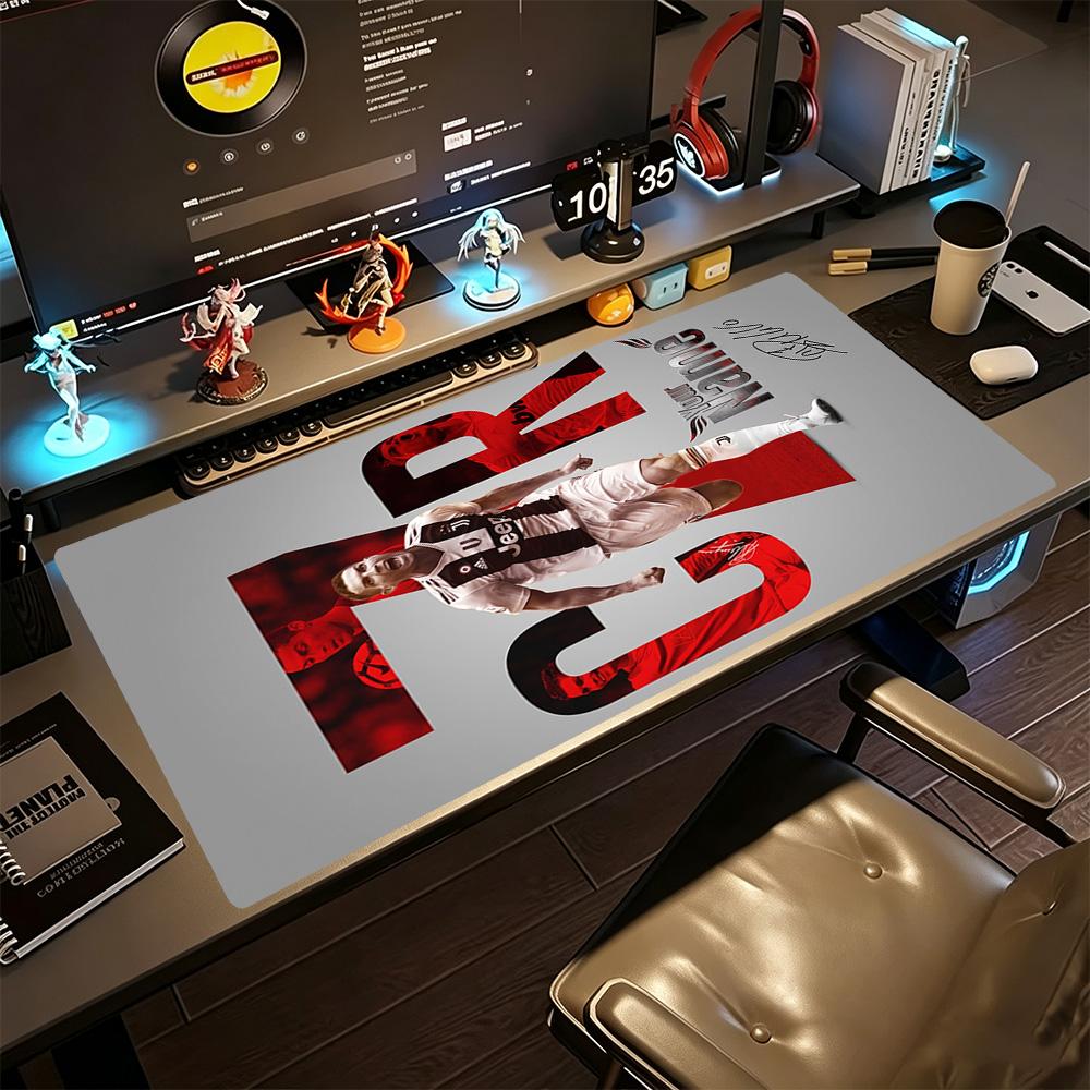 Cristiano Ronaldo (82) Customize Text Mouse Pad Keyboard Pad Computer Desk Keyboard Mat Non-Slip Rubber Base
