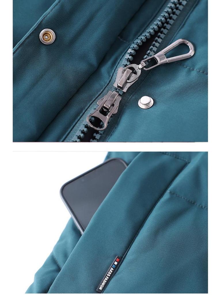 Women's Mid-Length 2025 Winter White Duck Down Jacket - High-end Korean Style, Slimming, Thickened Coat