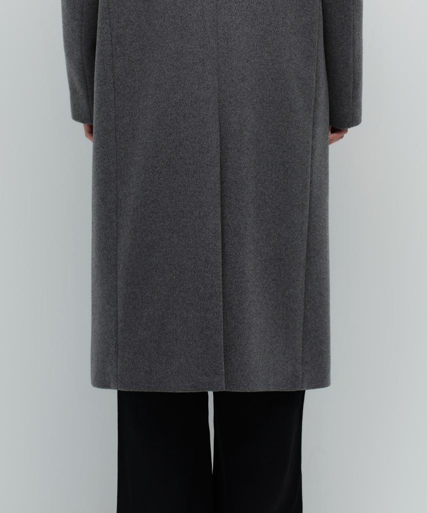 Musinsa Standard Cashmere Blend Masculine Chesterfield Long Coat [Medium Grey]