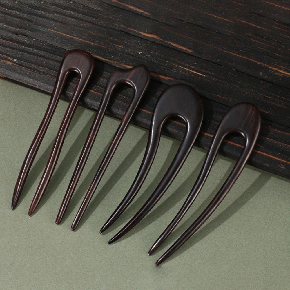 Vintage Wooden Hair Sticks Retro Ponytail Hair Bun Maker Headdress Hair Forks  Hair Accessories