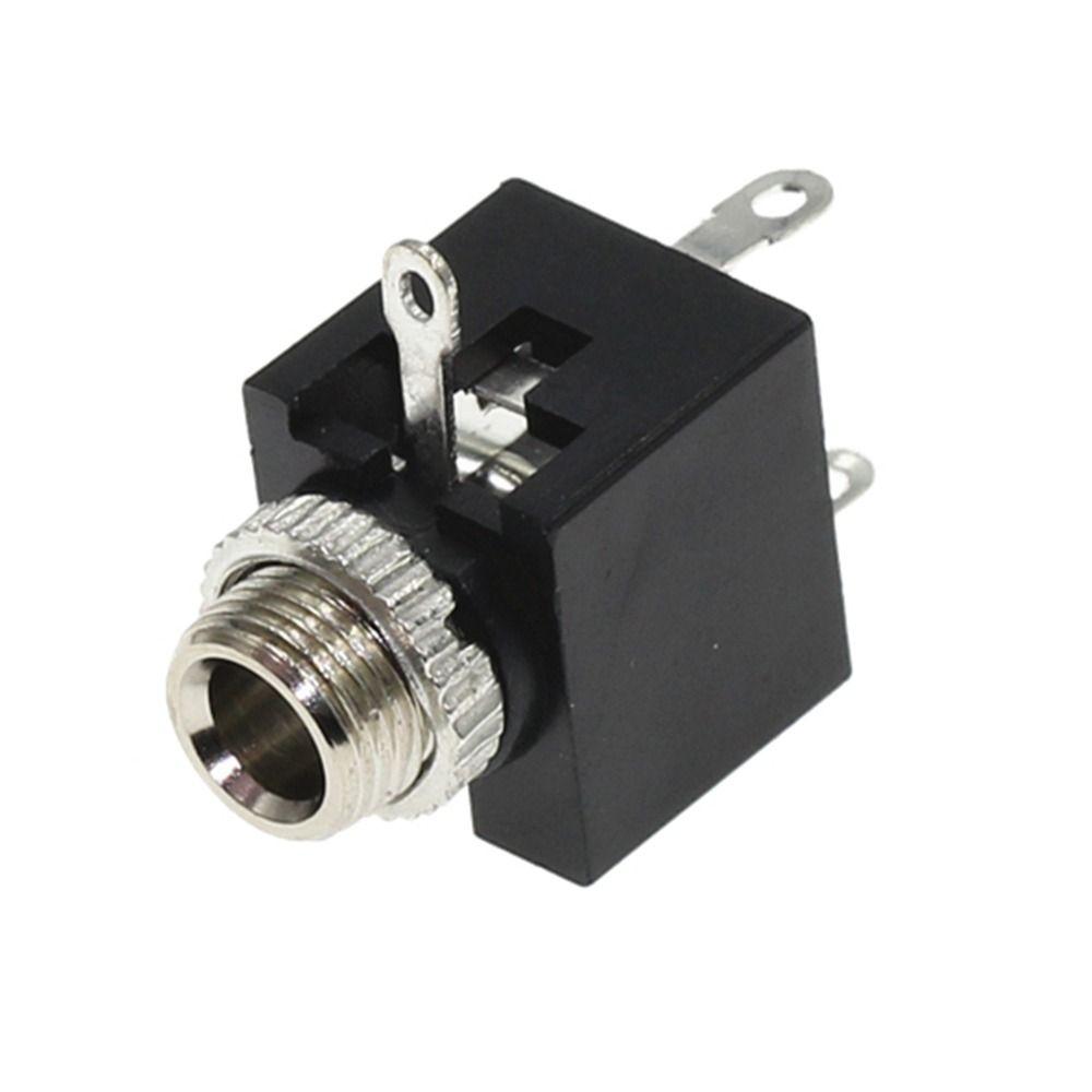 10Pcs Plastic Metal 3.5mm Mono Female Jack 3Pin DIP Headphone Socket DIY Electronic Project