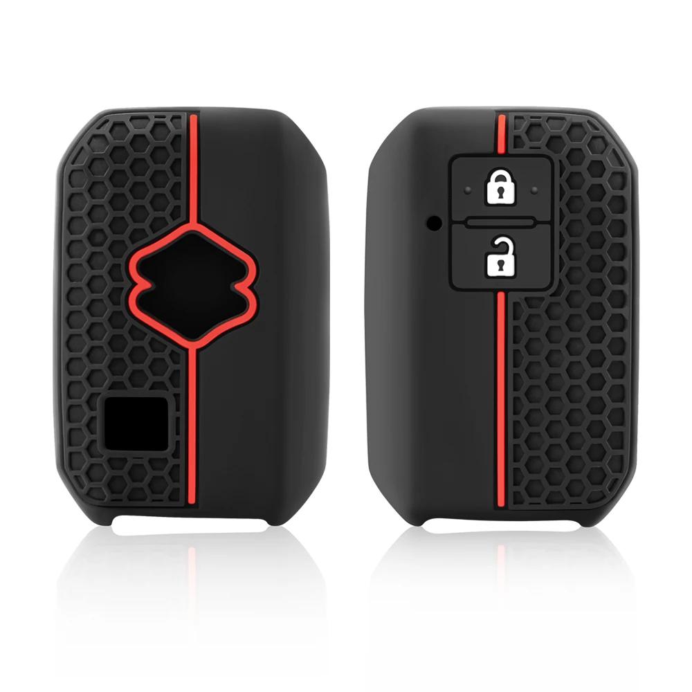 2 кнопки силиконовый пульт дистанционного управления автомобильный брелок аксессуары чехол для ключа чехол для Suzuki Swift Ignis Jimney XL7 Ertiga 2020 2021 2022 2023