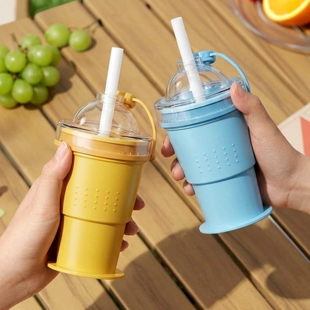 Leak-Proof Foldable Ice Ball Cup 2 in 1 Ice Cube Kettle Ice Maker & Drinking Cup Summer Outdoor