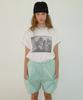 RONRON Cat Pocket Sweat Cargo Shorts Mint