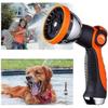 10 Hose Metal Watering Mode Thumb Control Switch Valve, High Pressure Nozzle Sprayer, Car Mount