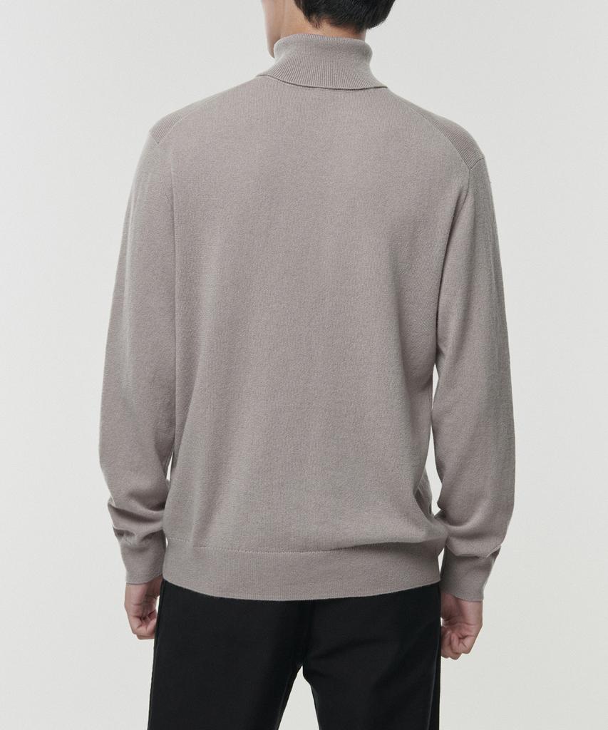 MUSINSA STANDARD [Premium] 100% Cashmere Turtleneck Knit [Mushroom]