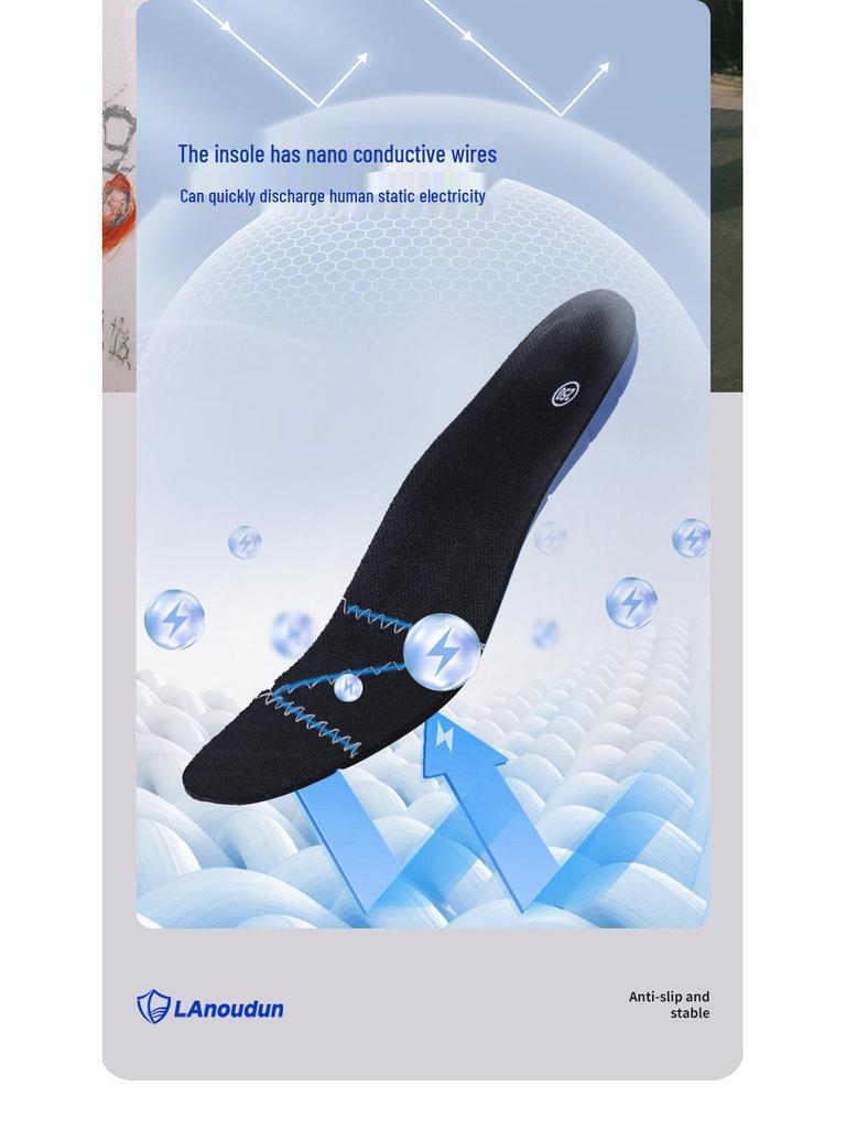 Blue Gull Anti-Static Safety Shoes: Anti-Smash, Anti-Puncture, Dust-Free for Workshop & Gas Station Use