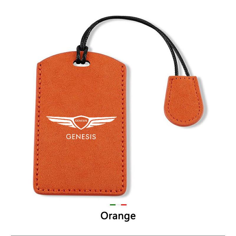 For Genesis GV60 Card 2023 G80 Pure Electric NFC Suede Leather Car Smart NFC Card Key Cover Case Protector Shell Fob Accessories