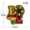 American Juneteenth Sequin Embroidery New Black Computer Embroidery Cloth Sticker Clothing Badge Patch