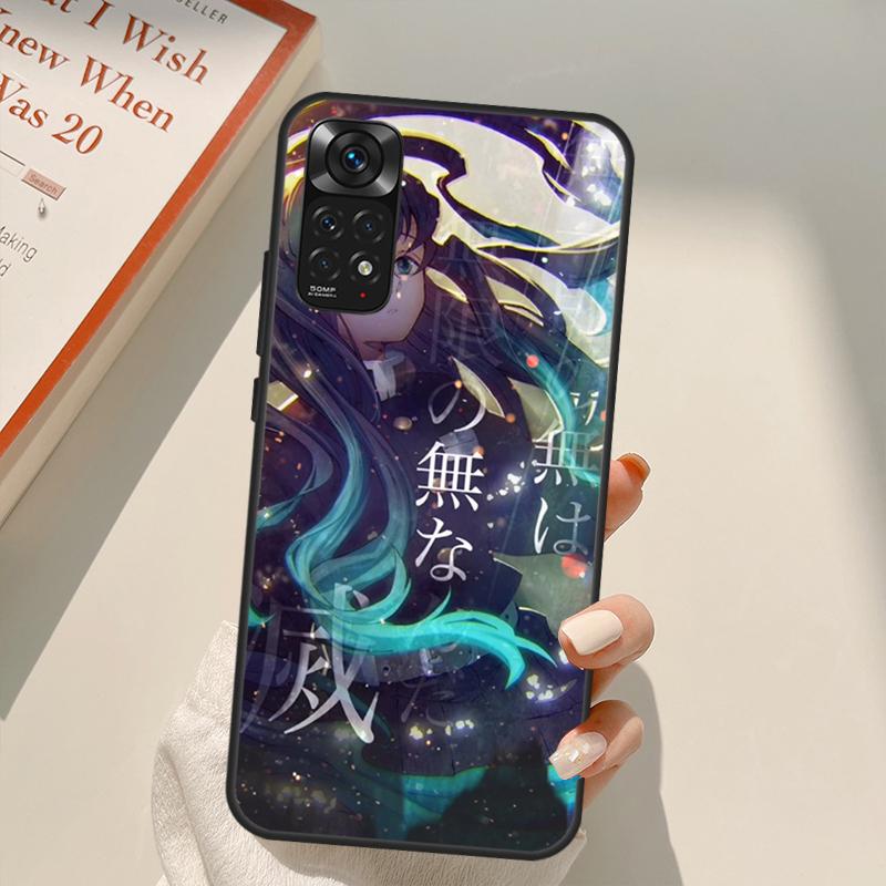 Чехол Muichiro Tokito Kimetsu no Yaiba для Xiaomi Redmi Note 11 Pro 8 9 11S 10S 9S Note 10 Pro, чехол для Redmi 10 10C 9A 9C