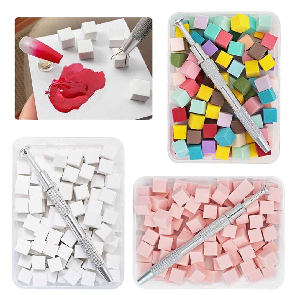 Soft Gradient Nail Sponge Set High Rebound Nails Smudge Nail Brush Tool Nail Salon
