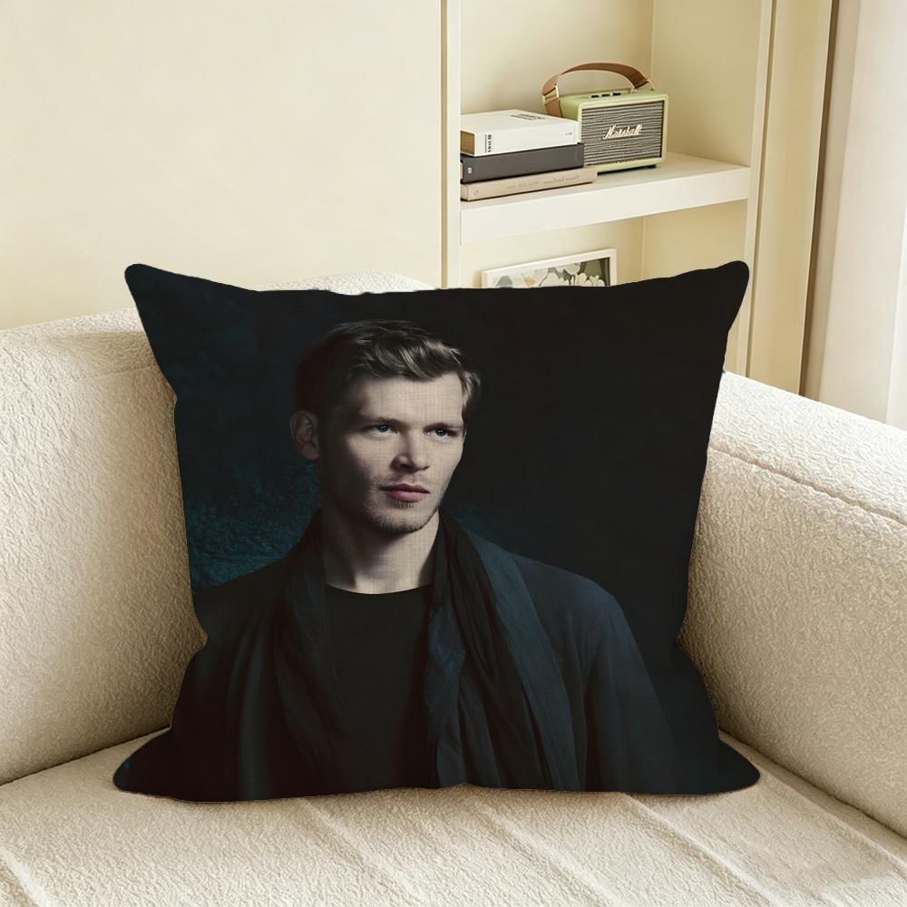K-Klaus Mikaelson Cushion Cover Natural Linen Pillowcase Set, All-In-One Decor For Sofa, Bedroom & Chair