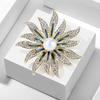 Брошь Lanhao Sunflower Pearl – Модная женская булавка для кардигана