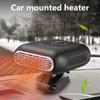 Car Heater 12V 24V Automatic Hot Air Blower Electric Fan Windshield Defogging Demister Defroster Rotation Powerful 2 In 1