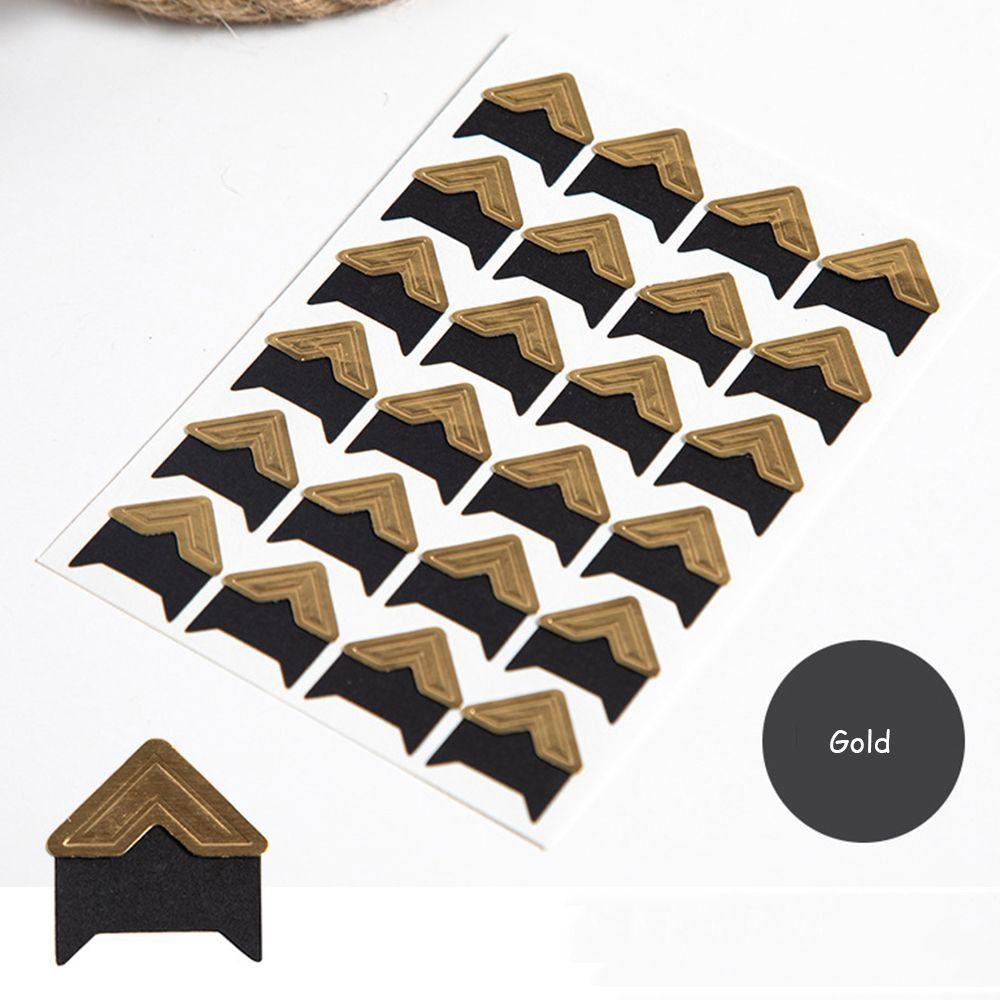 Ретро Аксессуары Крафт Бумага Украшение Скрапбукинг Фотоальбомы Рамка DIY Уголки-наклейки