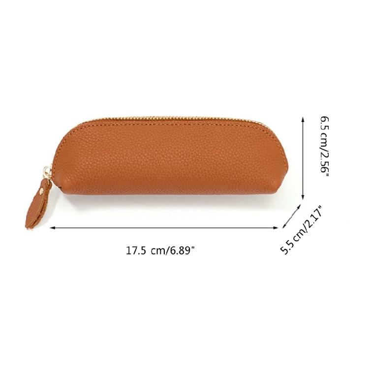 Пенал кожаная косметичка для работы маленькая сумка для ручек на молнии коробка для хранения взрослых настольный органайзер ручки