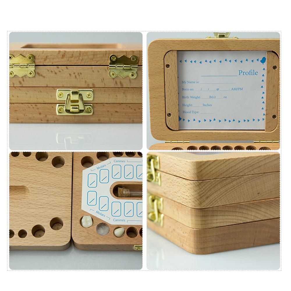 Детская зубная коробка, деревянный стоматологический домик, детская коробка для детских зубов, хото-рамка для хранения зубов, волос