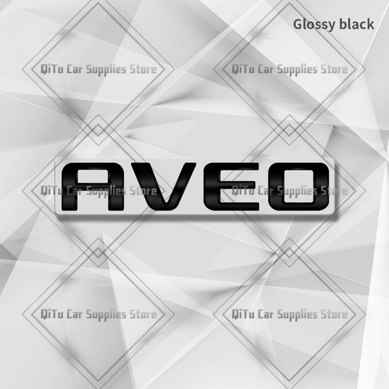 Zinc Alloy For Chevrolet Aveo Badge Car Body Trunk Fender Adhensive Emblem 3D Decal Sticker Lettering Styling