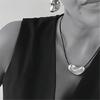Модное ожерелье с подвеской-завитком на кожаном шнурке, многоцелевое, с регулируемой длиной для персонализации, модное, для взрослых, для повседневного использования