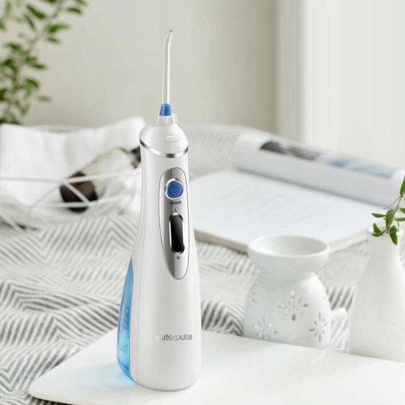 Waterpulse V400Plus Портативный электрический ирригатор для полости рта Перезаряжаемый флоссер для чистки зубов и ухода за деснами
