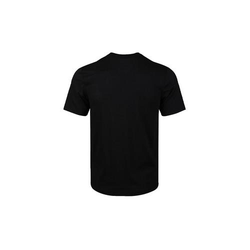 Nike Мужская черная футболка с круглым вырезом и принтом в виде баскетбольного мяча, с коротким рукавом