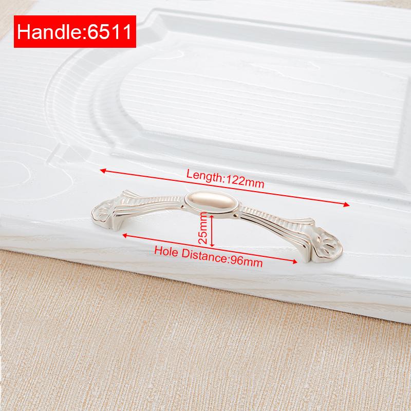 NAIERDI Zinc Aolly Ivory White Cabinet Handles Kitchen Cupboard Door Pulls Drawer Knobs European Fashion Furniture Handle