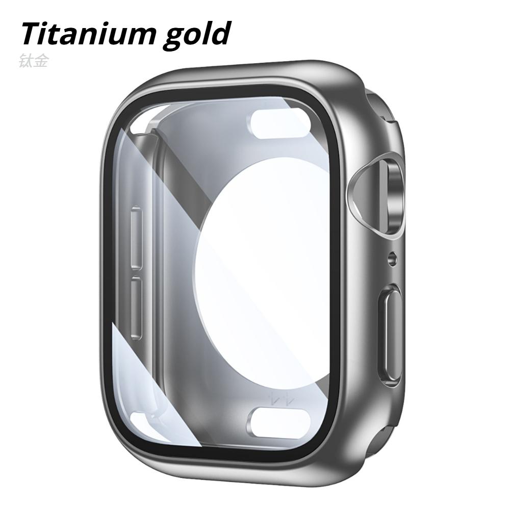 Защитный чехол-бампер для Apple Watch 46мм 42мм 45мм 40мм 41мм 44мм Ultra 49мм Жесткий передний и задний чехол-бампер Аксессуары для iWatch Series 11 10 9 8 7 SE 6