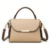 Retro Flap Handbag For Women, Color Contrast Crossbody Bag, Fashion Multi Layer Purse With Top Handle