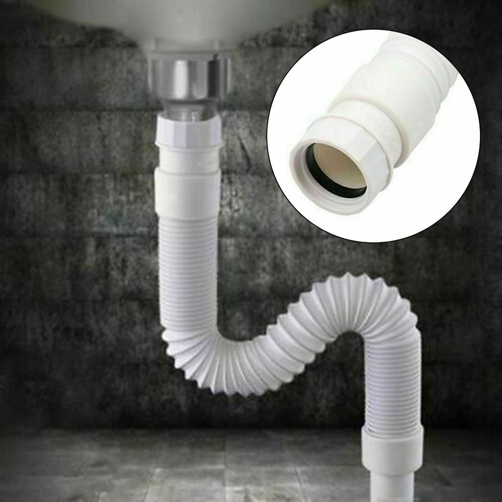 Flexible Sink Waste Pipe with S Type Trap for Bathroom and Kitchen