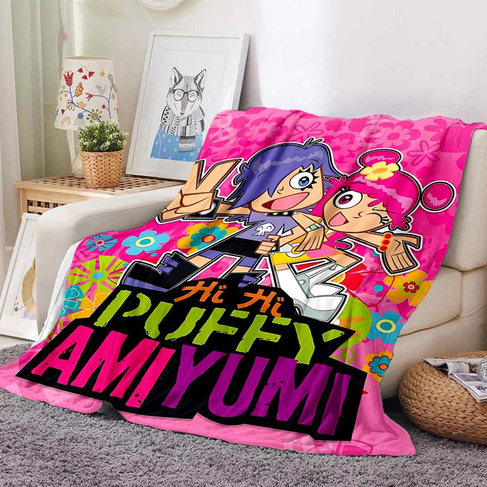1pc Puffy AmiYumi Blanket Versatile for Couch, Office Bed