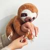 Stuffed Animals Sloth Plush Toy Big Eyes Simulation Sloth Doll Stuffed Sloth  Birthday Gift