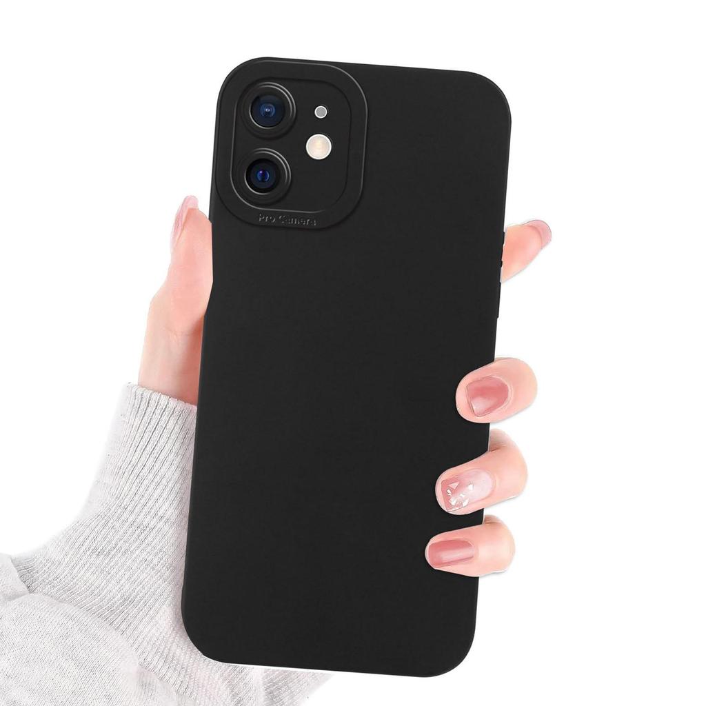 Роскошный черный чехол для iPhone 16 15 14 Pro Max Plus 13 12 11 7, Мягкий силиконовый чехол из ТПУ, Амортизирующий чехол с защитой камеры