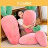 Cute And Colorful Carrot Plush Toy With Rabbit Fur Perfect For Kids And Bedroom Decor
