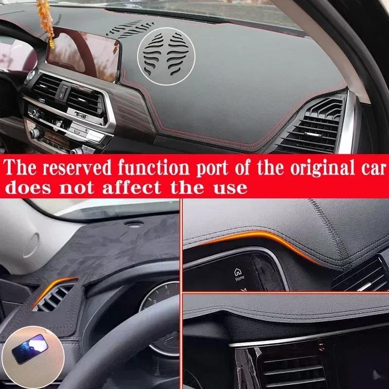 For Nissan Ariya 2024 2025 2026 2027 mat dash Suede Leather Dashmat Dashboard Cover Pad Dash Mat Car