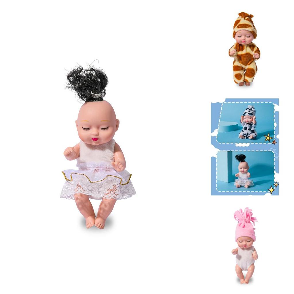 Реборн Спящая Кукла Девочка ПВХ BJD Игрушка с Подвижными Суставами и Мягкой Одеждой