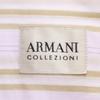 Armani Collezione Striped Pattern Short Sleeve Shirt XL Purple COLLEZIONI Men's Used