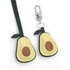 Handmade genuine leather mini bag charm cute avocado shape exquisite pendant and keychain decoration