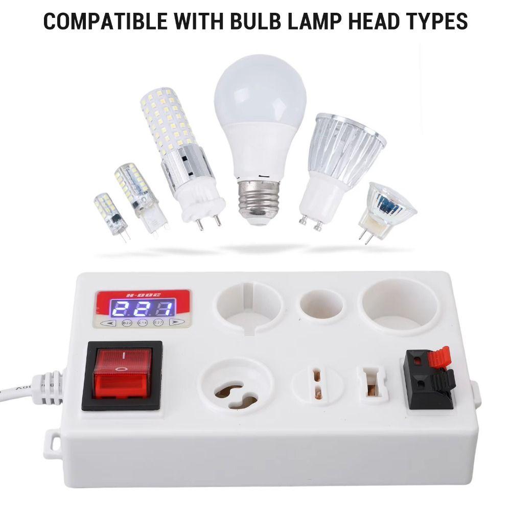 Accurate Measurement Lamp Tester Box Easy To Use Voltage Tester  Electric Power Test
