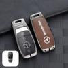 Zinc Alloy Leather Car Remote Smart Key Case Cover Auto Accessories for Mercedes Benz A C E S Class GLC CLE CLA GLB GLS W205 AMG JKLMP1
