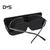 Car Glasses Case Car Sunglasses Storage Holder Self Adhesive with Felt Padding Car Glasses Case Storage Box
