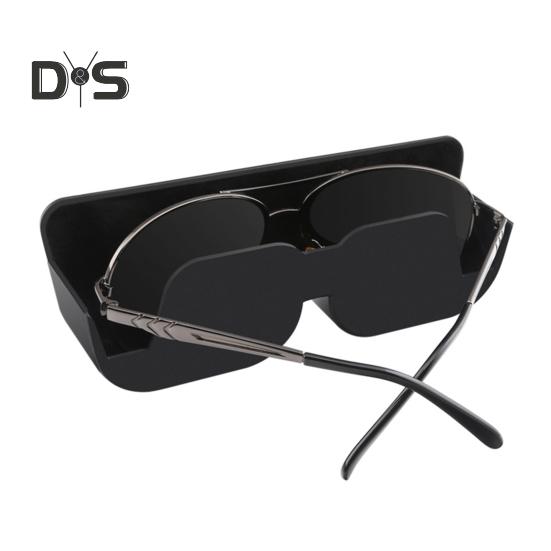 Car Glasses Case Car Sunglasses Storage Holder Self Adhesive with Felt Padding Car Glasses Case Storage Box