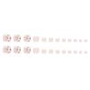 Spring and summer new product foot fake nails rich flower girl nail art sheet simple French finished fake nails