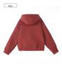 2024 Женская зимняя клетчатая куртка с хлопковой подкладкой - Маленький размер, короткий стиль