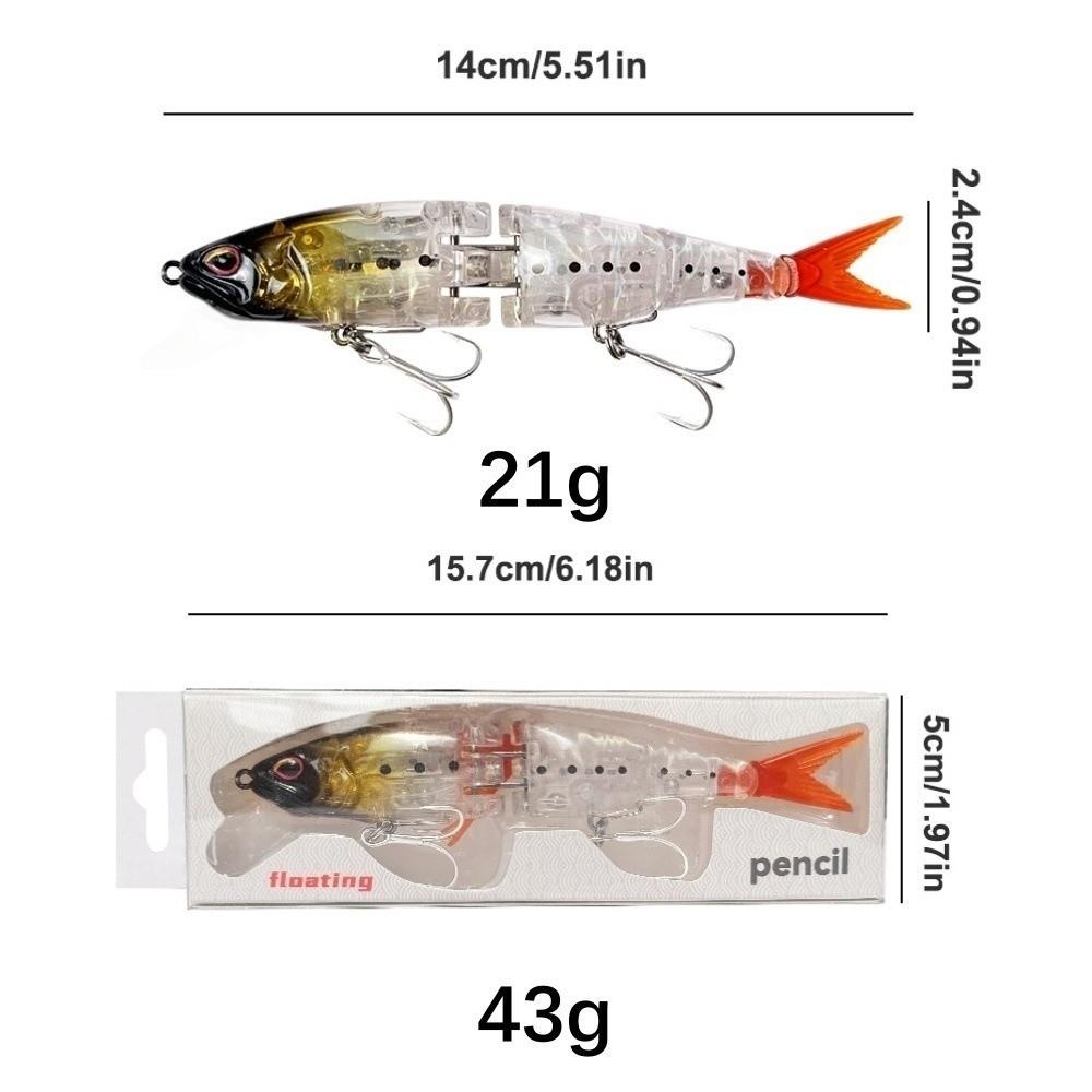 21g Weight Joint Swimbait Lures Joint Design Hard Bait Lures Flash Wobbler Lures  Bass Fishing