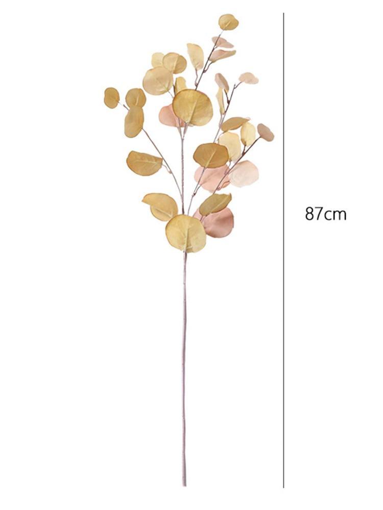 2 шт. 87 см осеннее искусственное растение искусственные листья эвкалипта длинная ветка свадебное украшение дома шелковые цветы искусственные растения DIY настенная композиция