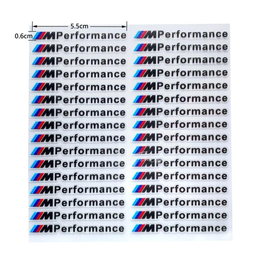 TIIU6 Car Interior Exterior Decoration Sticker For Bmw M 50TH Power Performance E28 E30 E34 E36 E46 E60 E90 F84 Waterproof Decal
