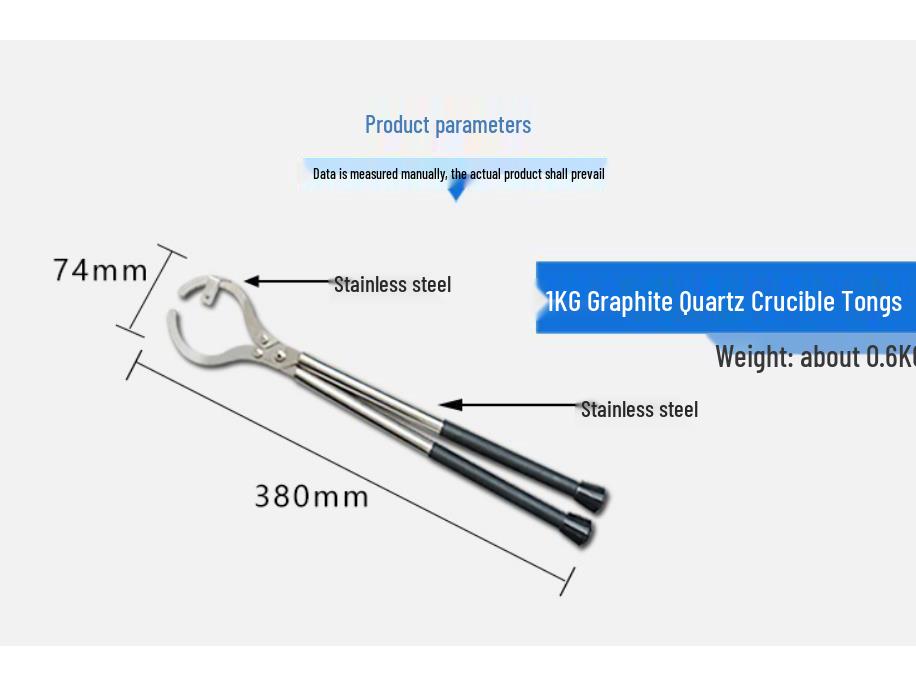 Stainless Steel Crucible and Beaker Tongs for Melting Gold, Silver, and Graphite
